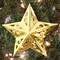 Gold Star Christmas Tree Ornaments Set COLLAPSIBLE (8 ct.) 5 Inches Tall